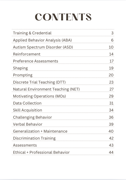 ABA Study Guide